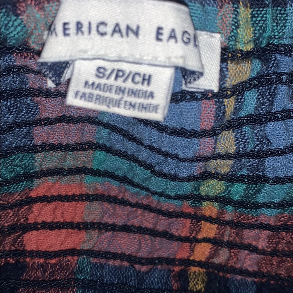plaid halter neck crop top - Picture 5 of 5